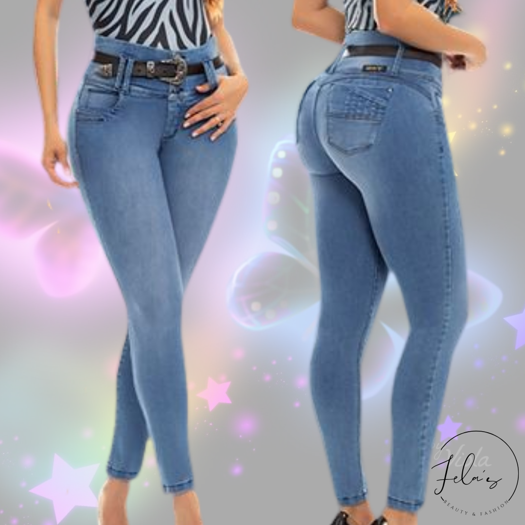 Jeans Colombianos Levanta Cola – Felas Beauty and Fashion