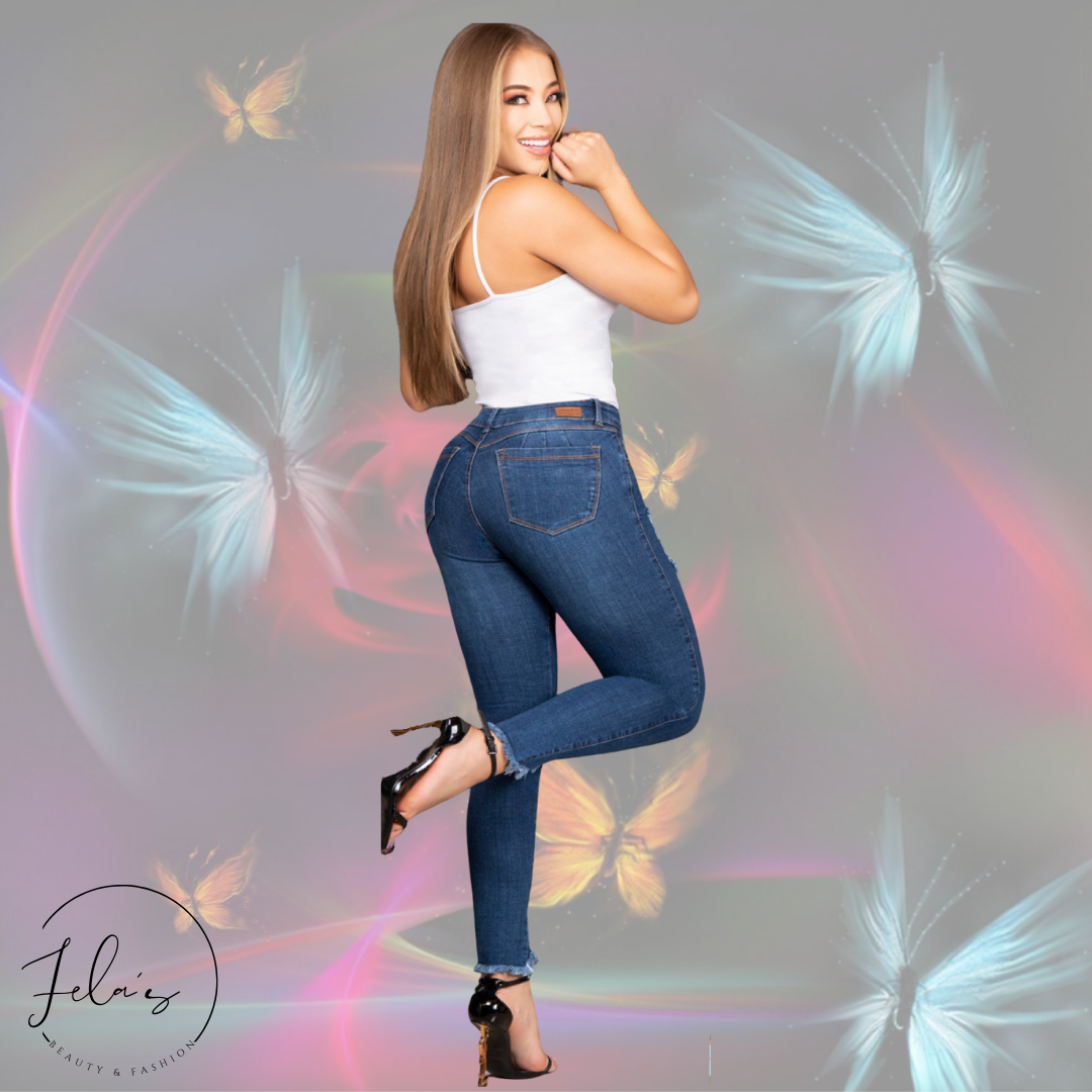 Jeans colombiano levantacola rotos – Felas Beauty and Fashion